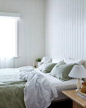 Load image into Gallery viewer, Sage 100% Flax Linen Bedding Set
