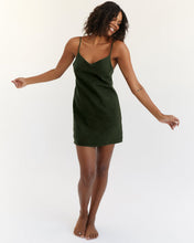 Load image into Gallery viewer, 100% French Flax Linen Slip in Olive