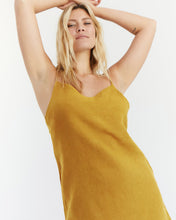 Load image into Gallery viewer, 100% French Flax Linen Slip in Turmeric
