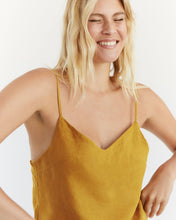 Load image into Gallery viewer, 100% French Flax Linen Slip in Turmeric