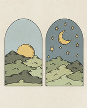 Load image into Gallery viewer, Annabelle Golden x Bed Threads 'Day &amp; Night' Print