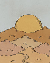 Load image into Gallery viewer, Annabelle Golden x Bed Threads 'Over the Golden Mountains' Print