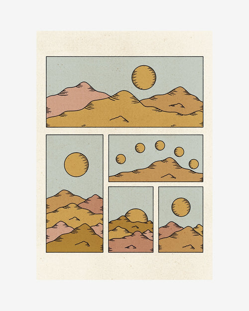 Annabelle Golden x Bed Threads 'Midnight Sun' Print