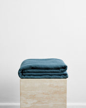 Load image into Gallery viewer, Petrol 100% French Flax Linen Throw