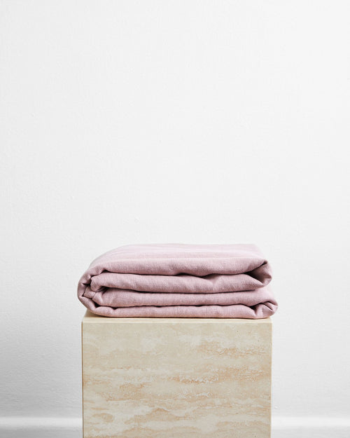 Lavender 100% French Flax Linen Throw