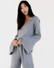 Load image into Gallery viewer, 100% French Flax Linen Top in Mineral