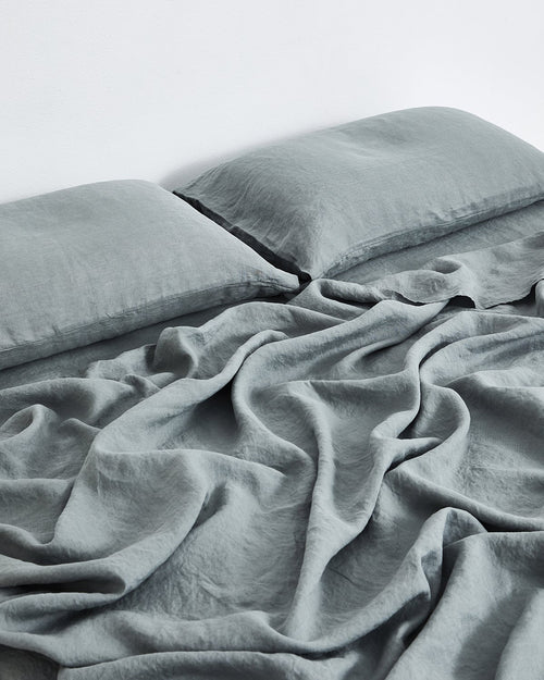 Mineral 100% Flax Linen Fitted Sheet