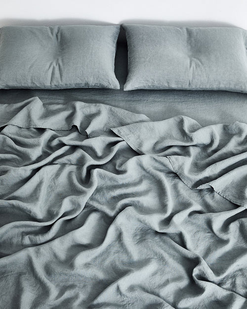 Mineral 100% Flax Linen Fitted Sheet