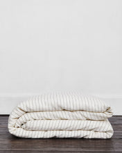 Load image into Gallery viewer, Stripe 100% Flax Linen Duvet Cover