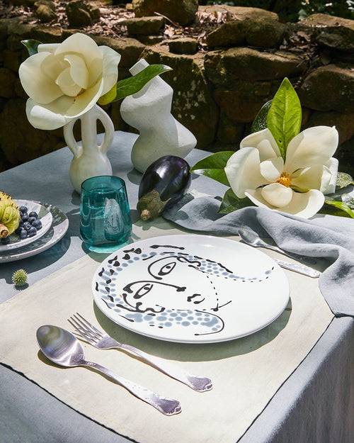 100% Linen Napkins in Mineral (Set of Four)