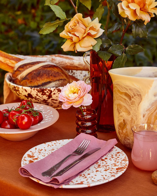 100% Linen Napkins in Pink Clay (Set of Four)