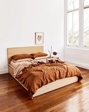 Load image into Gallery viewer, 100% Linen Waffle Bath Towel in Turmeric