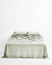Load image into Gallery viewer, Sage 100% Flax Linen Flat Sheet