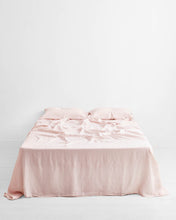 Load image into Gallery viewer, Rosewater 100% Flax Linen Flat Sheet