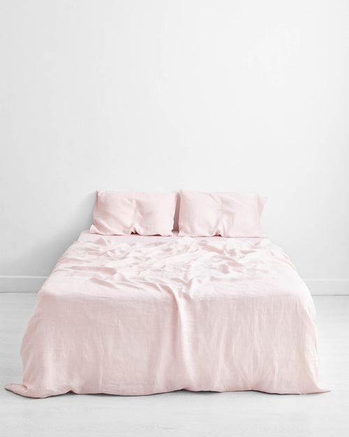 Rosewater 100% Flax Linen Duvet Cover