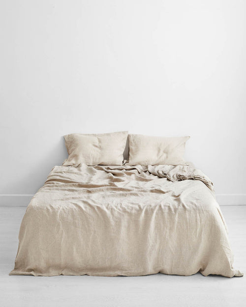 Oatmeal 100% Flax Linen Duvet Cover