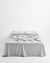 Load image into Gallery viewer, Fog 100% Flax Linen Flat Sheet