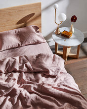 Load image into Gallery viewer, Lavender 100% Flax Linen Duvet Cover