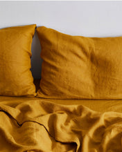 Load image into Gallery viewer, Turmeric 100% Flax Linen Bedding Set