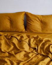 Load image into Gallery viewer, Turmeric 100% Flax Linen Duvet Cover
