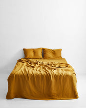 Load image into Gallery viewer, Turmeric 100% Flax Linen Bedding Set