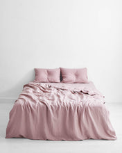 Load image into Gallery viewer, Lavender 100% Flax Linen Duvet Cover