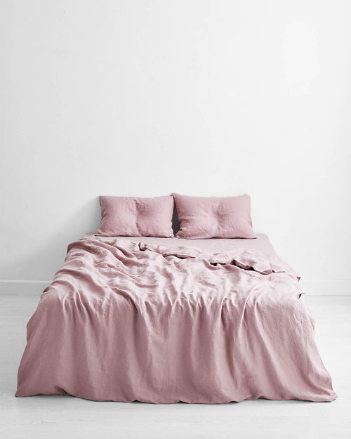 Lavender 100% Flax Linen Duvet Cover