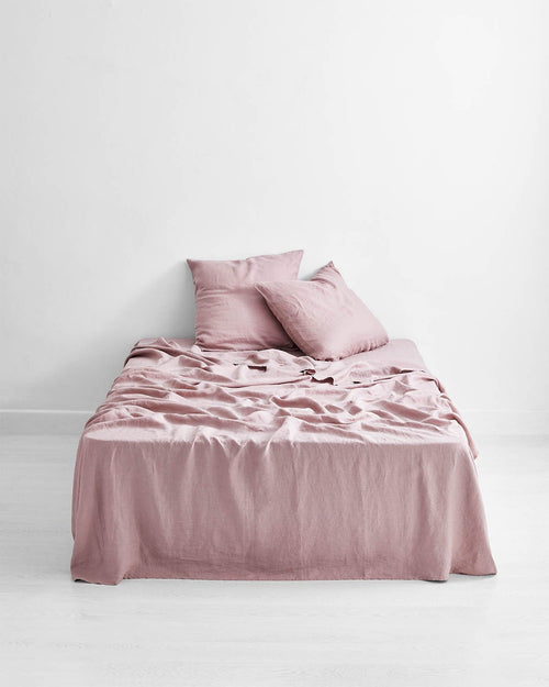 Lavender 100% Flax Linen European Pillowcases (Set of Two)