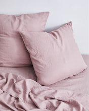 Load image into Gallery viewer, Lavender 100% Flax Linen European Pillowcases (Set of Two)
