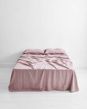Load image into Gallery viewer, Lavender 100% Flax Linen Sheet Set