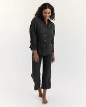 Load image into Gallery viewer, 100% French Flax Linen Pants in Charcoal