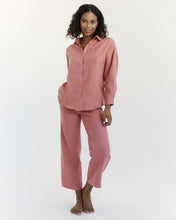 Load image into Gallery viewer, 100% Linen Long Sleeve Shirt in Pink Clay