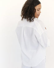 Load image into Gallery viewer, 100% Linen Long Sleeve Shirt in White