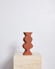 Load image into Gallery viewer, 100% Linen Waffle Hand and Face Towel in Rust