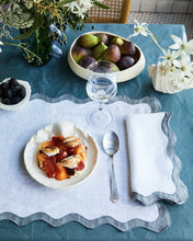 Load image into Gallery viewer, 100% Linen Tablecloth in Petrol