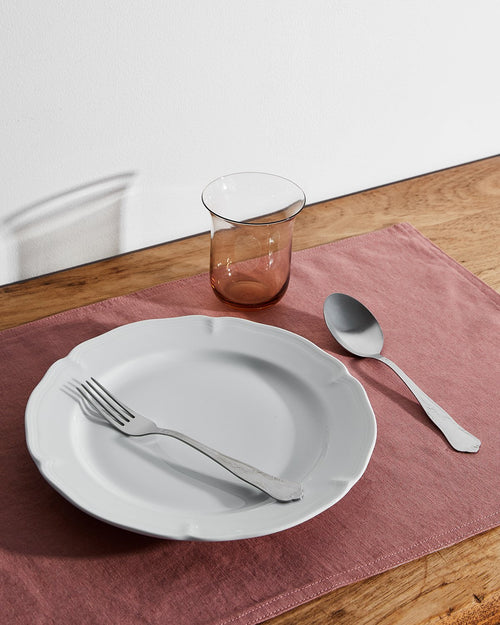 100% Linen Placemats in Pink Clay (Set of Four)