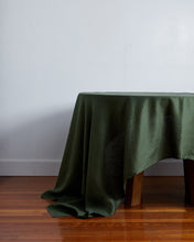 Load image into Gallery viewer, 100% Linen Tablecloth in Olive