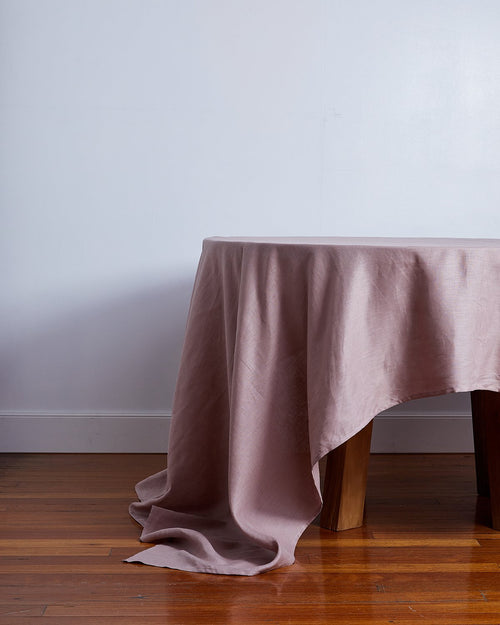 100% Linen Tablecloth in Lavender