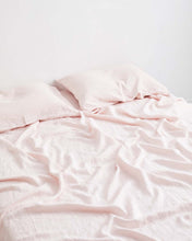 Load image into Gallery viewer, Rosewater 100% Flax Linen Fitted Sheet