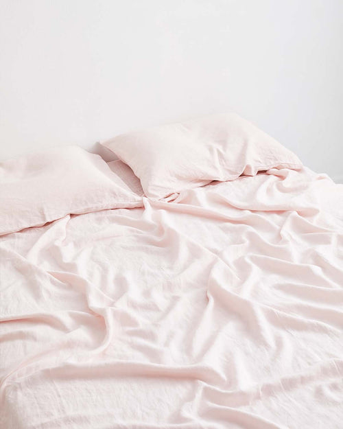 Rosewater 100% Flax Linen Fitted Sheet