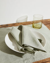Load image into Gallery viewer, 100% Linen Napkins in Sage (Set of Four)