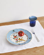 Load image into Gallery viewer, Olive Stripe 100% Flax Linen Fitted Sheet