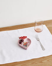 Load image into Gallery viewer, Olive Stripe 100% Flax Linen Fitted Sheet
