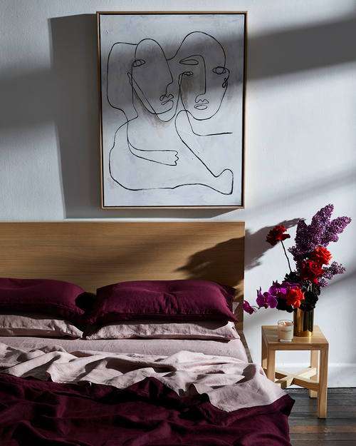 100% French Flax Linen Slip in Olive