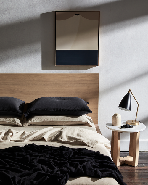 Pink Clay 100% Flax Linen Sheet Set