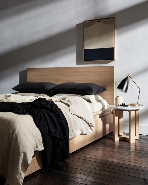 Pink Clay 100% Flax Linen Sheet Set