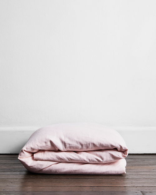 Rosewater 100% Flax Linen Duvet Cover