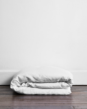 Load image into Gallery viewer, White 100% Flax Linen Duvet Cover