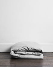 Load image into Gallery viewer, Fog 100% Flax Linen Duvet Cover
