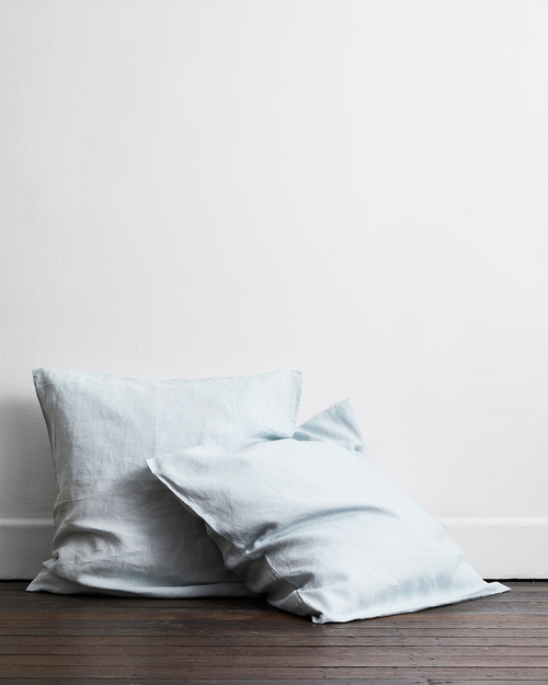 Drift 100% Flax Linen European Pillowcases (Set of Two)